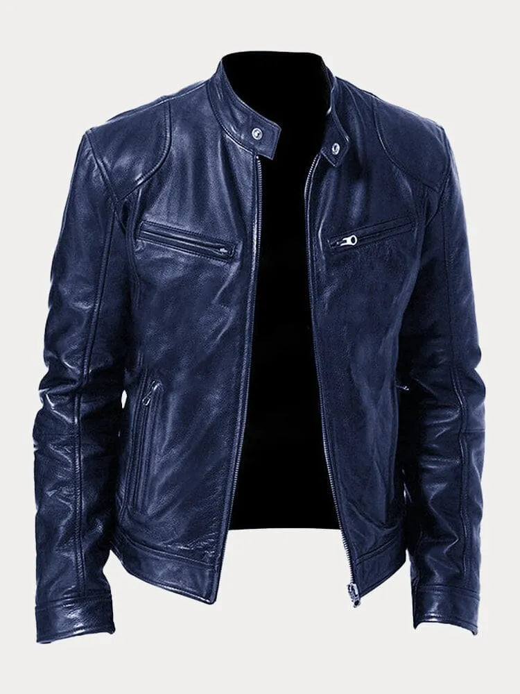 Luca Men’s Leather Jacket – Classic Fit with Tailored Silhouette & Premium Finish
