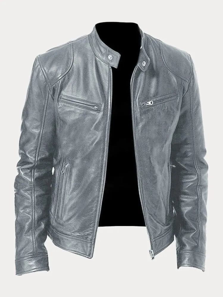 Luca Men’s Leather Jacket – Classic Fit with Tailored Silhouette & Premium Finish