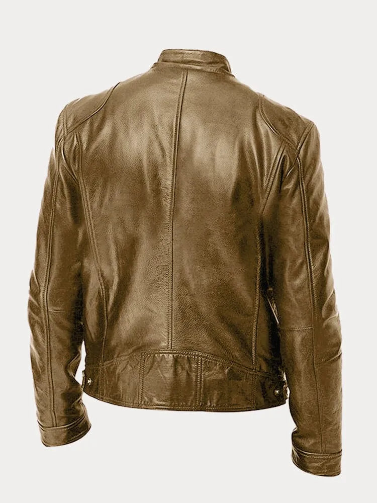 Luca Men’s Leather Jacket – Classic Fit with Tailored Silhouette & Premium Finish