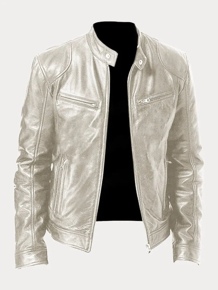 Luca Men’s Leather Jacket – Classic Fit with Tailored Silhouette & Premium Finish