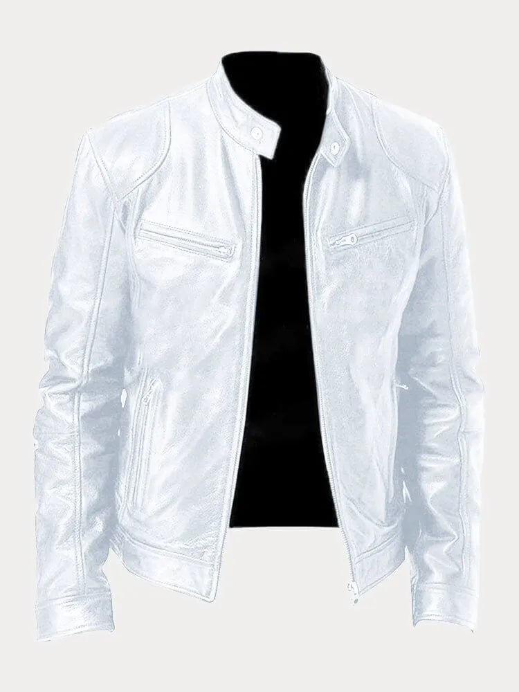 Luca Men’s Leather Jacket – Classic Fit with Tailored Silhouette & Premium Finish