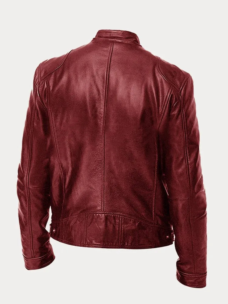 Luca Men’s Leather Jacket – Classic Fit with Tailored Silhouette & Premium Finish