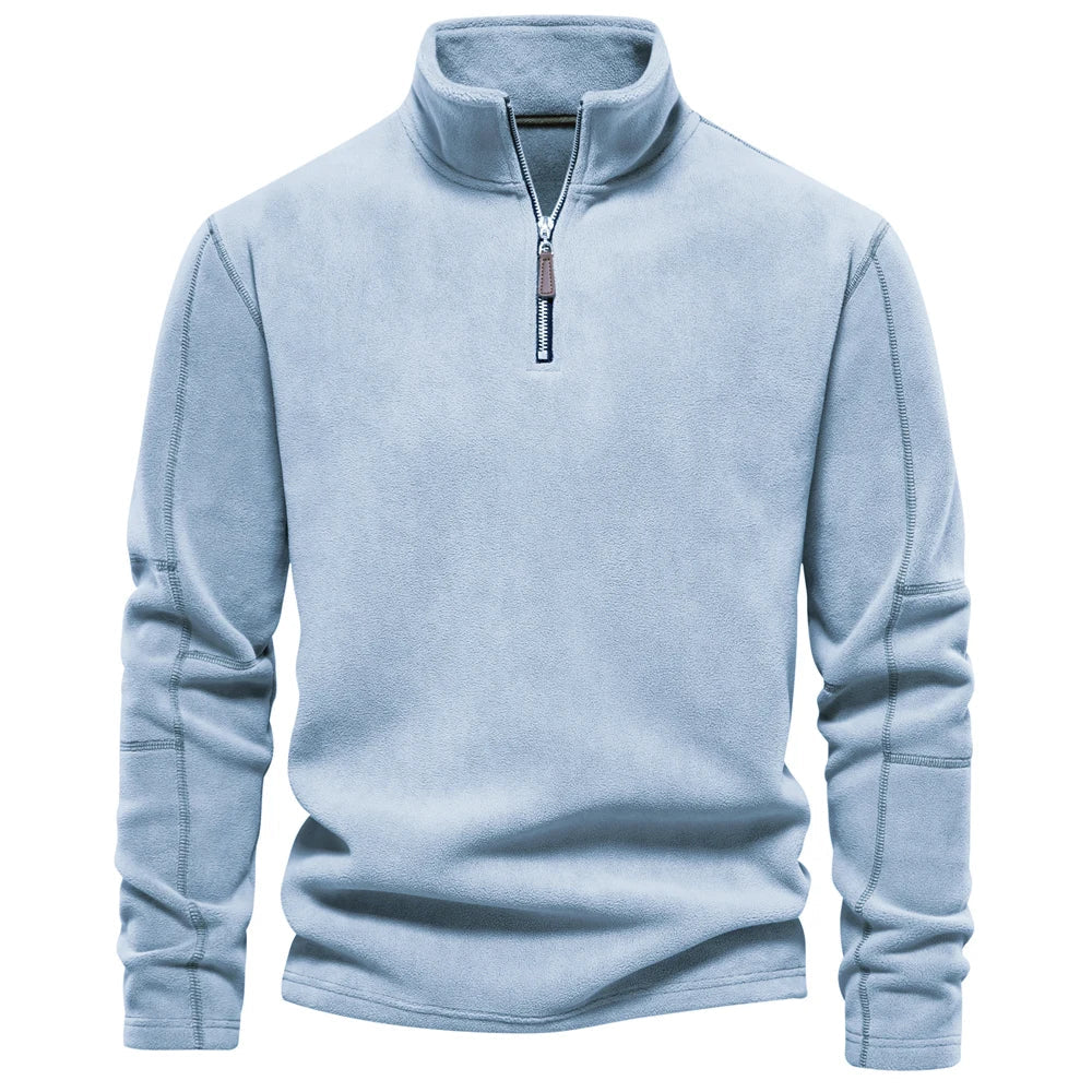 Harlan Men’s Half-Zip Pullover – Soft Cotton Casual Jumper