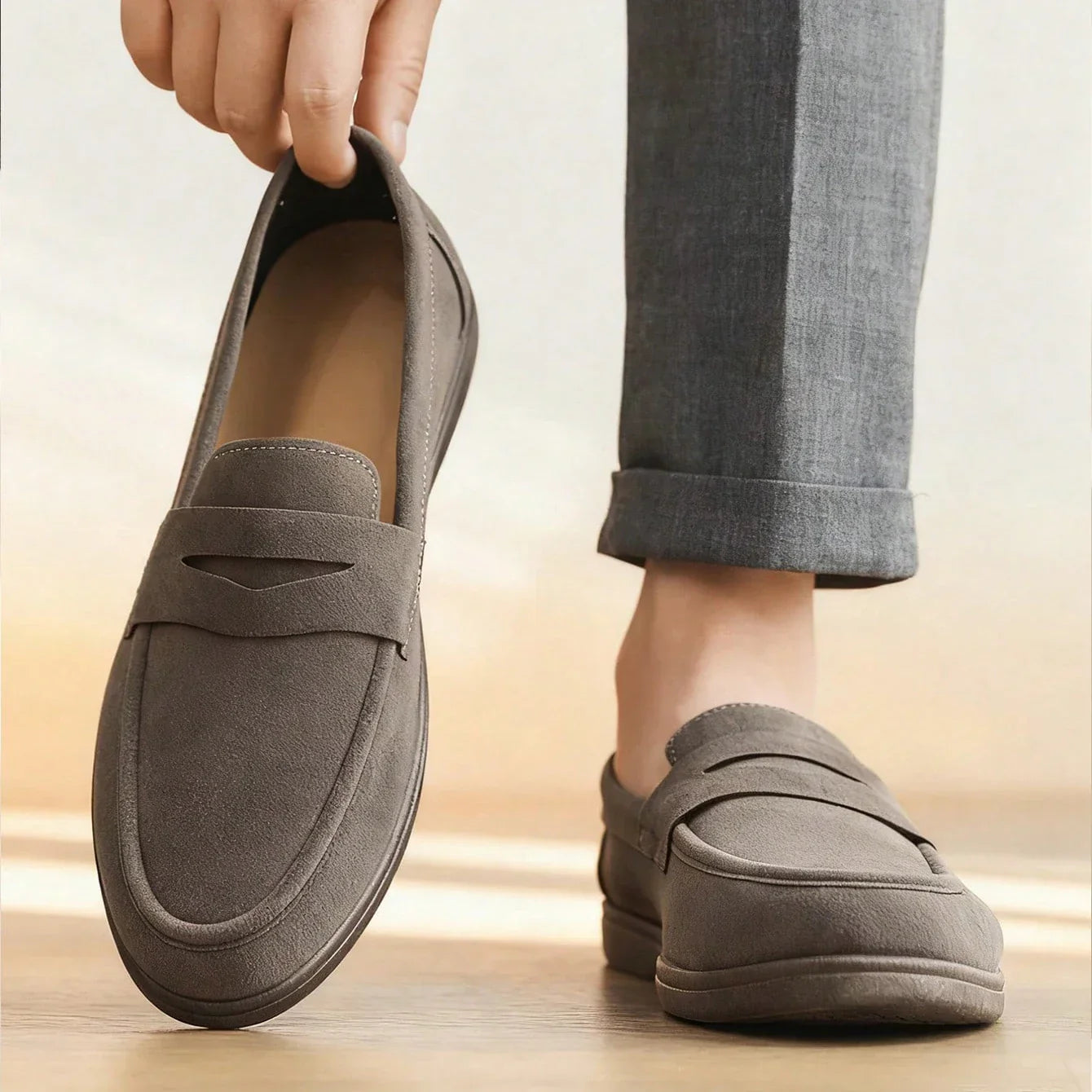 Dominic Premium Suede Loafers – Tailored Casual Slip-On Shoes