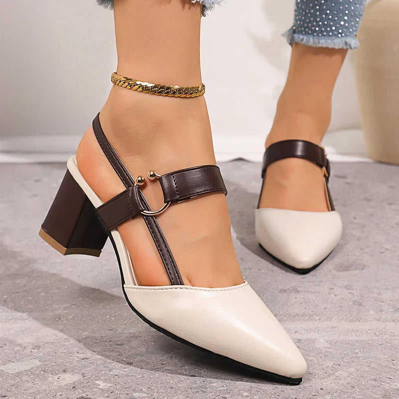 Caterina Women’s Leather Strap Heels