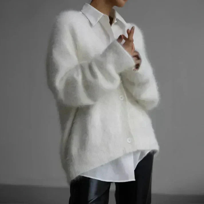 Elara Women's Cashmere Sweater – Luxuriously Soft Knit Cardigan