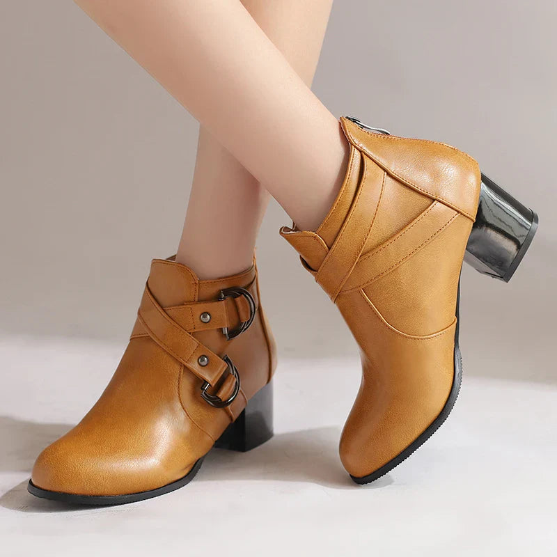 Victoria Women’s Double Buckle Ankle Boots