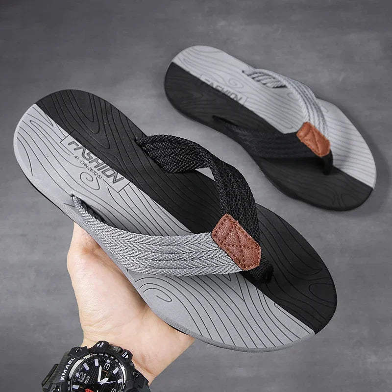Baron Braided Strap Sandals – Contoured Lightweight Summer Footwear