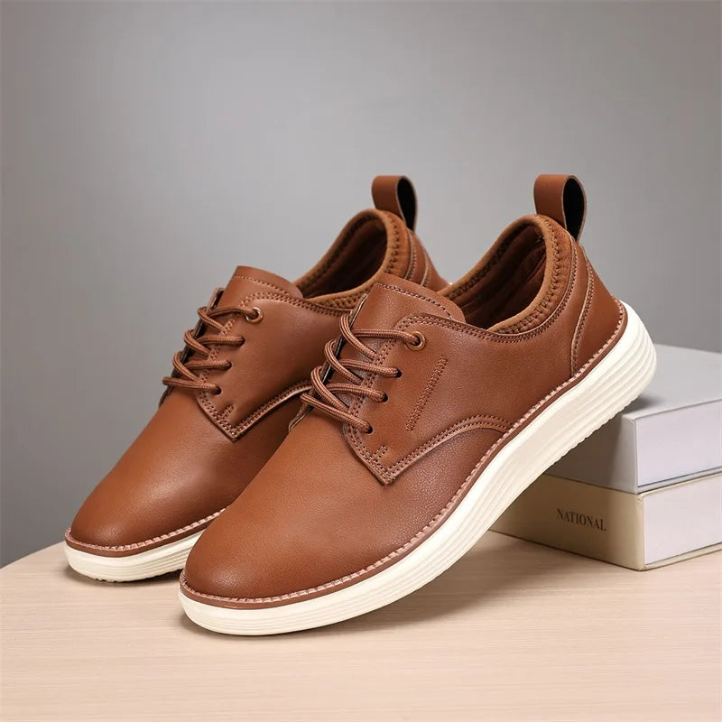 Carson Men’s Shoes – Comfort Cushioned Leather Trainers