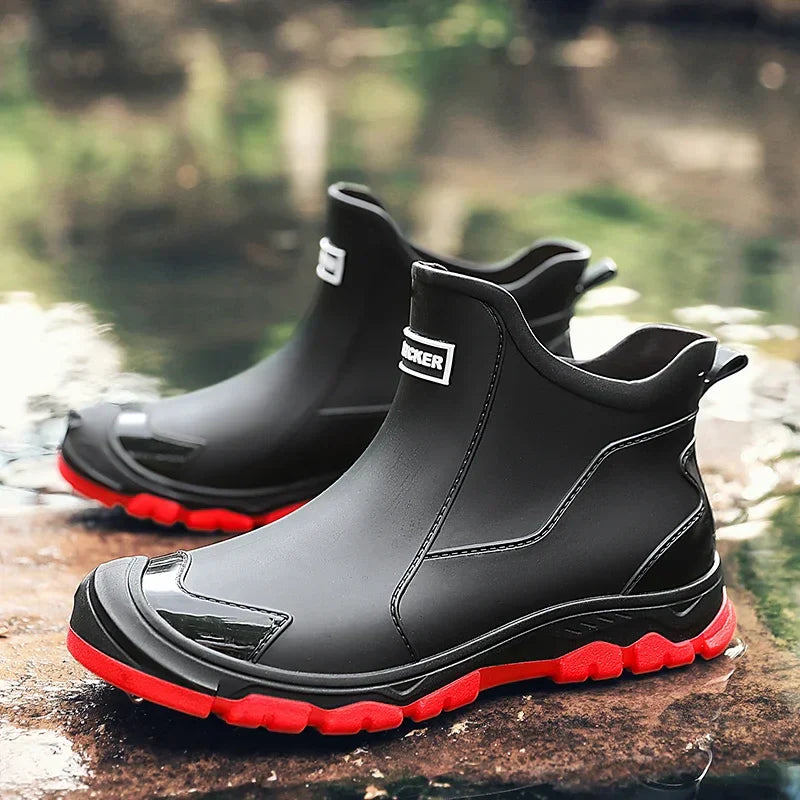 Harlow Men’s Waterproof Winter Boots – Insulated Slip-On Ankle Boots Design