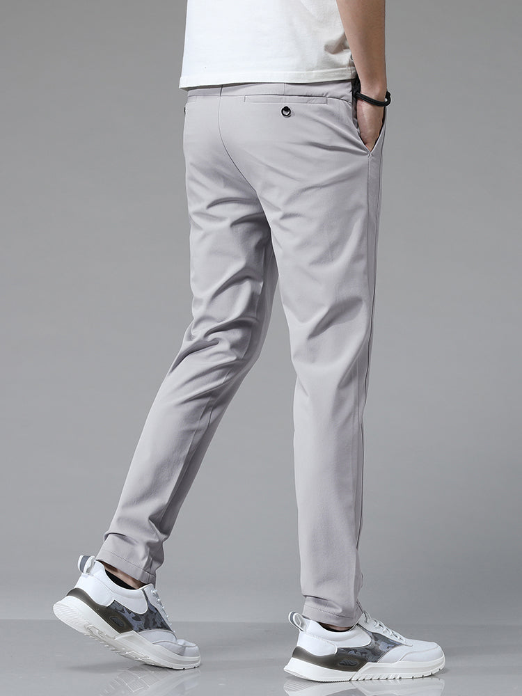 Pablo Men’s Tapered Stretch Pants – Wrinkle-Resistant with Elastic Waist
