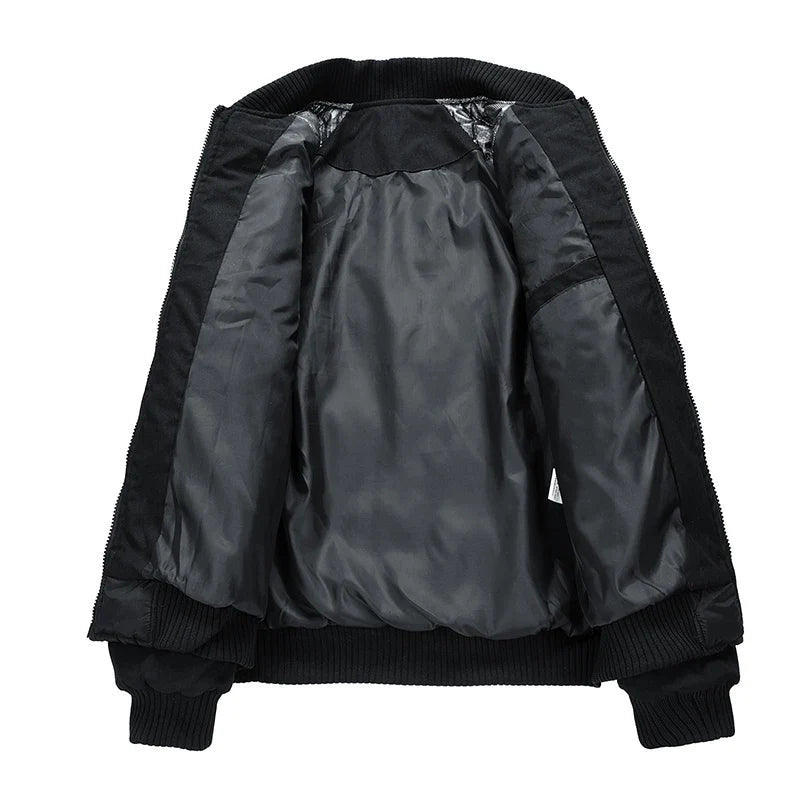 Kingsmere Men’s Quilted Bomber Jacket – Insulated Diamond-Pattern Jacket