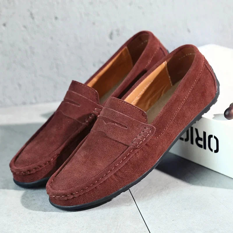 Giovanni Men’s Suede Loafers – Premium Slip-On Shoes