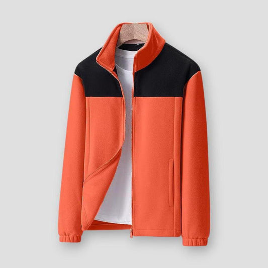 Ashton Men’s Fleece Jacket – Lightweight Full Zip with Ribbed Trim for Casual Layering