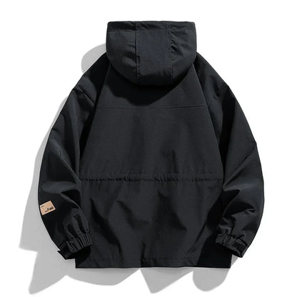 Elliot Pocket Cargo Jacket – Men’s Lightweight Utility Jacket with Hood & Multi-Pockets