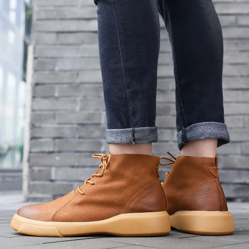 Piolo Men’s Ankle Leather Shoes