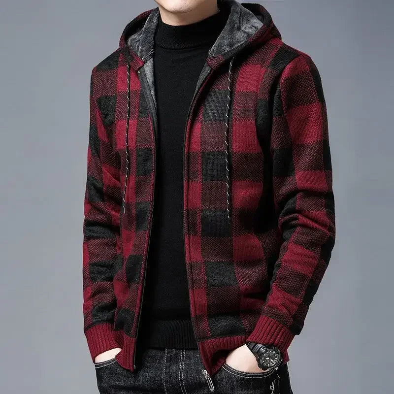 Jasper Knit Zip-Up Jacket – Men’s Hooded Jacket with Lightweight Feel