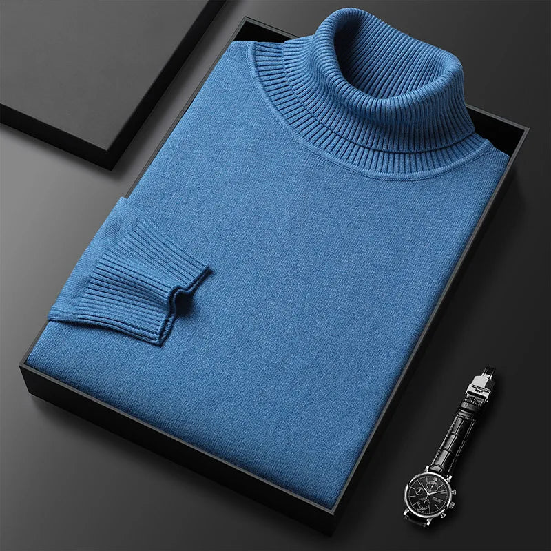 Zagreb Men’s Cashmere Sweater – Soft Knit Turtleneck Sweater