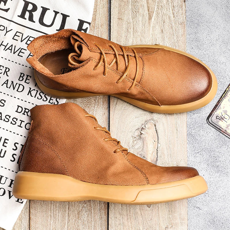 Piolo Men’s Ankle Leather Shoes
