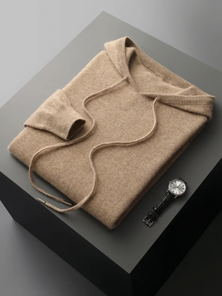 Elias Men's Merino Hoodie – Ultra Soft Wool Hoodie Sweater