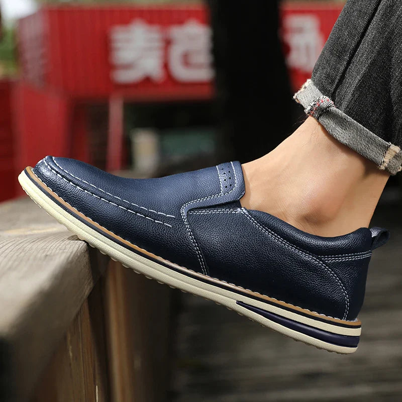 Jolito Men’s Leather Loafers – Padded Comfort with Timeless Style