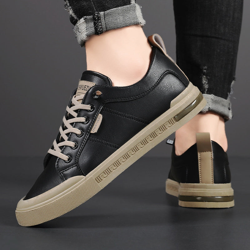 Belnor Men’s Trainers – Smooth Leather Two-Tone Shoes