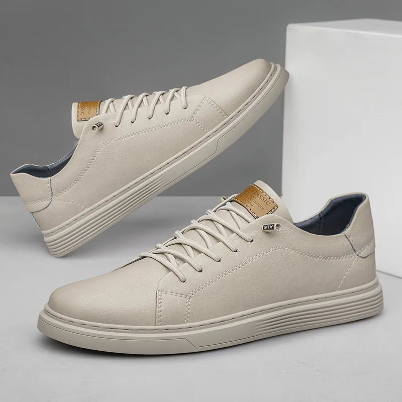 Marino Men’s Trainers – Genuine Leather Lace-Up Shoes