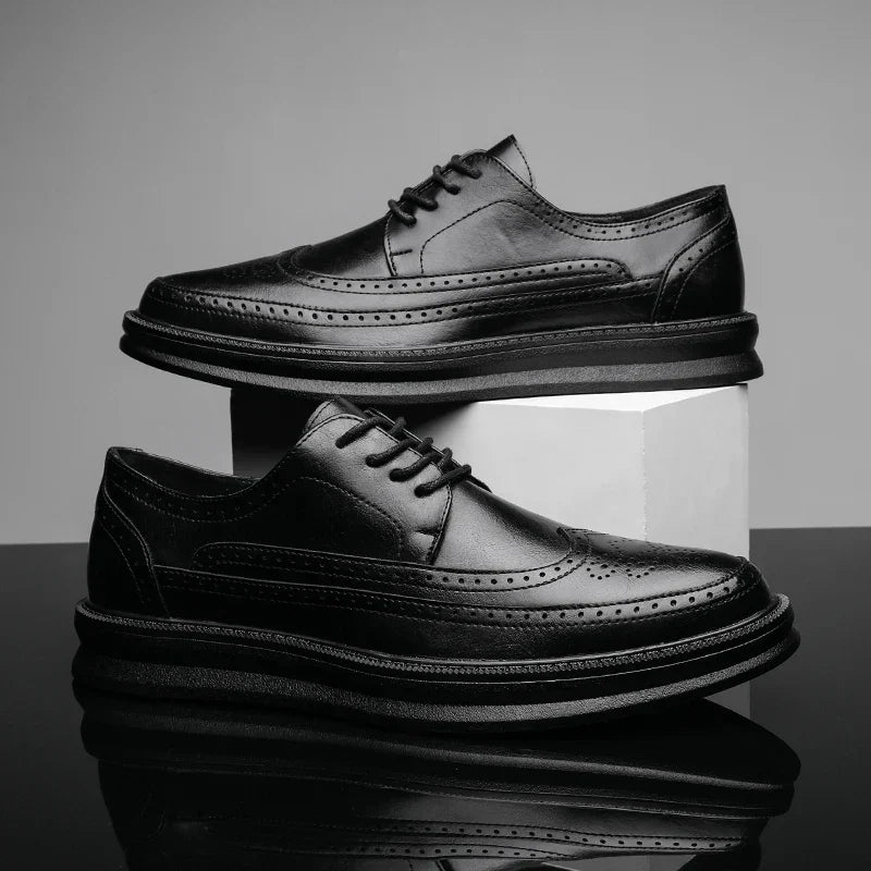 Cesare Men’s Trainers – Premium Leather Shoes with Cushioned Sole
