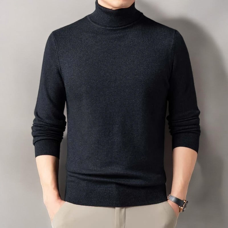 Zagreb Men’s Cashmere Sweater – Soft Knit Turtleneck Sweater