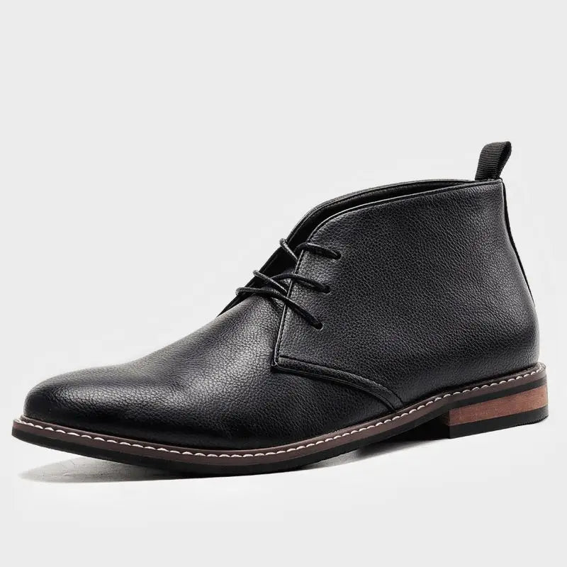 Salvatore Men’s Leather Chukka Boots – Handcrafted Genuine Leather with Cushioned Insole