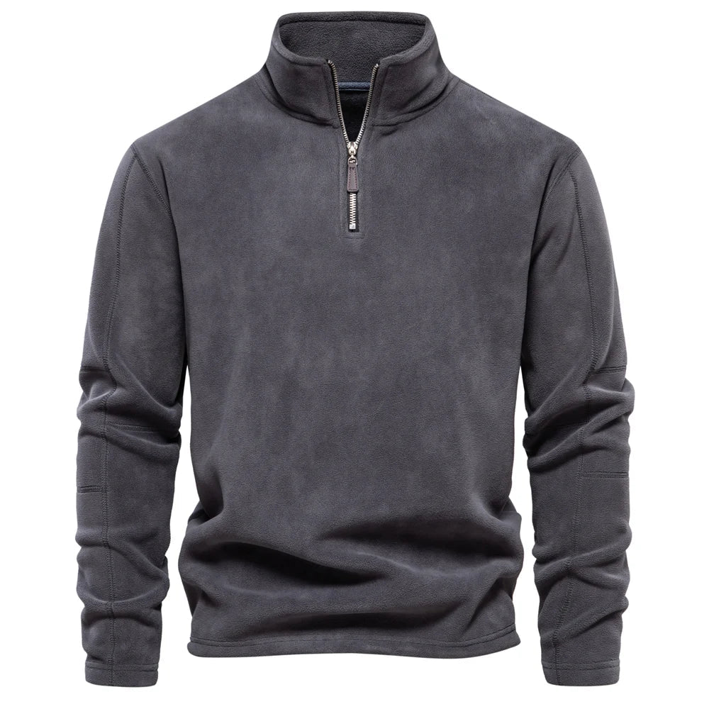 Harlan Men’s Half-Zip Pullover – Soft Cotton Casual Jumper