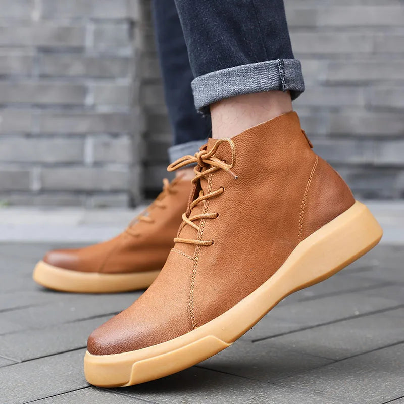 Piolo Men’s Ankle Leather Shoes