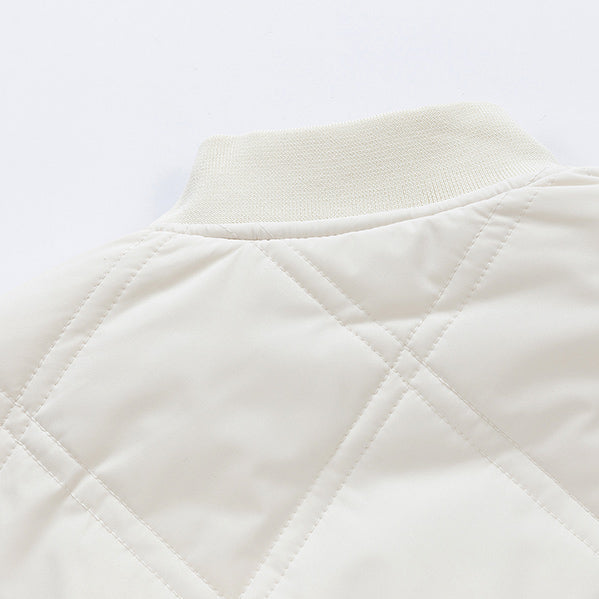 Eugene Men’s Quilted Bomber Jacket – Fleece-Lined Winter Jacket