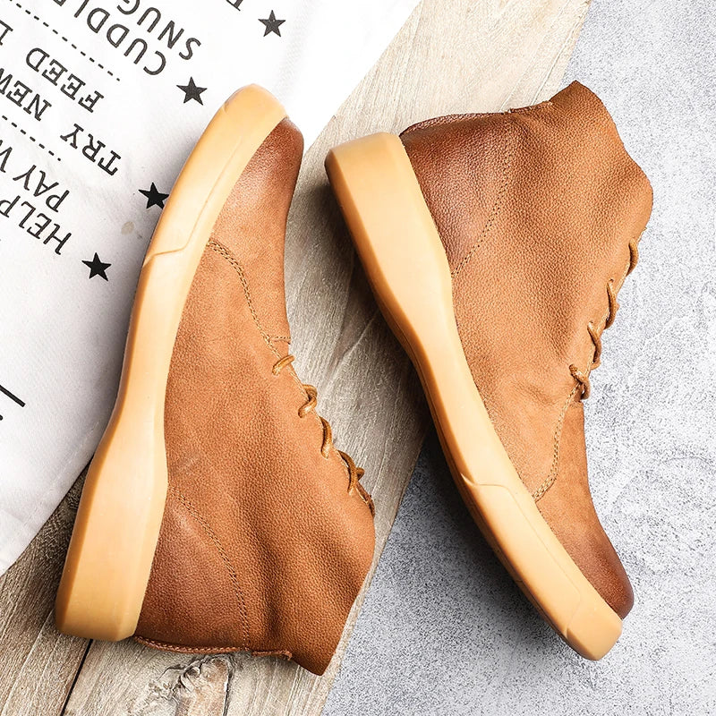 Piolo Men’s Ankle Leather Shoes