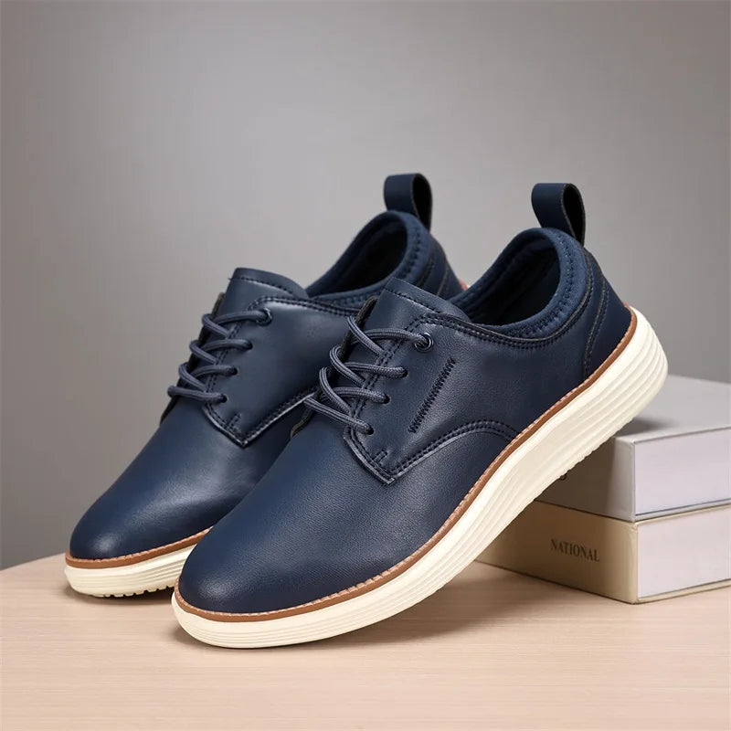 Carson Men’s Shoes – Comfort Cushioned Leather Trainers