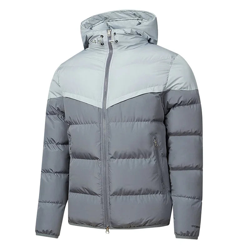 Everest Men’s Cotton Puffer Jacket – Insulated Winter Coat with Hood