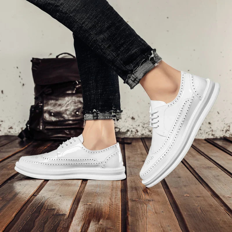 Cesare Men’s Trainers – Premium Leather Shoes with Cushioned Sole