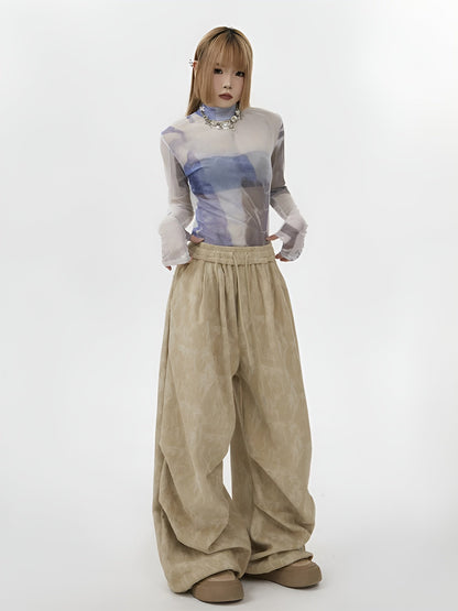 Aira Women’s Corduroy Sweatpants – Acid Wash with Straight Loose Fit