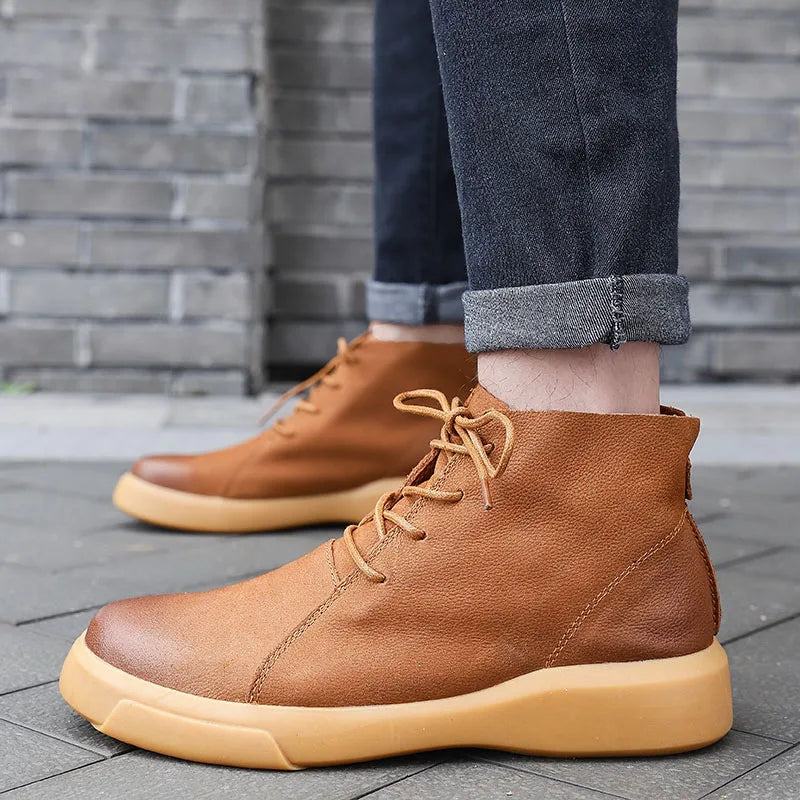 Piolo Men’s Ankle Leather Shoes