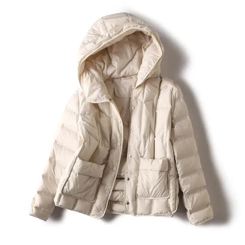 Nabila Women’s Duck Down Jacket – Ultralight Insulated & Water-Resistant