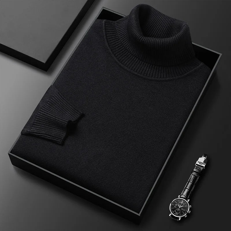 Zagreb Men’s Cashmere Sweater – Soft Knit Turtleneck Sweater