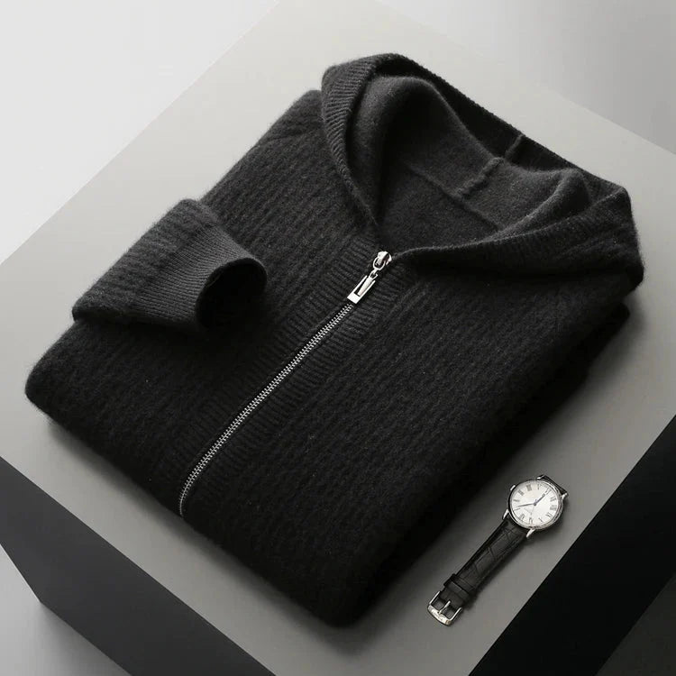 Morris Men’s Zip Hoodie Jacket – Lightweight Zip Knit Jacket