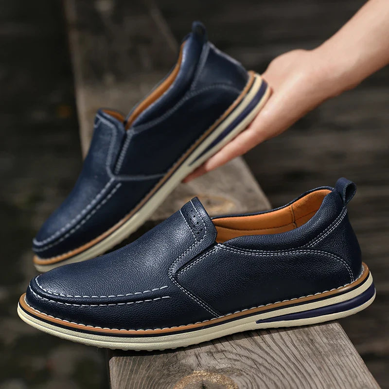 Jolito Men’s Leather Loafers – Padded Comfort with Timeless Style
