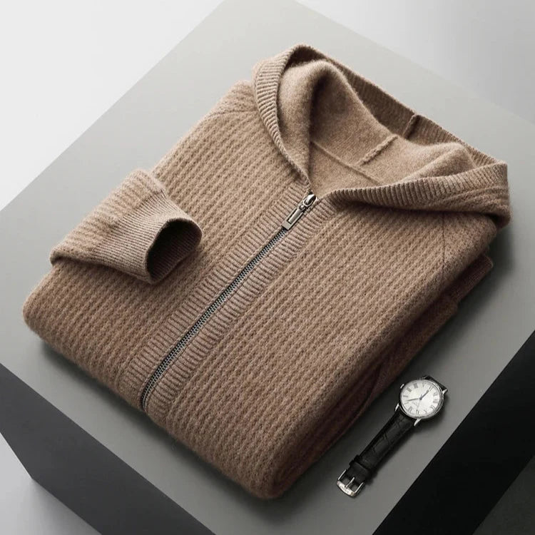 Morris Men’s Zip Hoodie Jacket – Lightweight Zip Knit Jacket