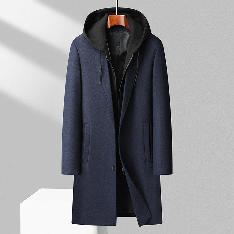 Marciano Men’s Long Coat with Hood – Tailored Fit for Winter