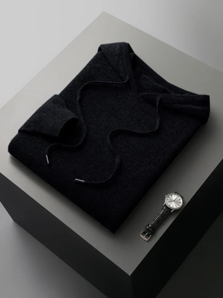 Elias Men's Merino Hoodie – Ultra Soft Wool Hoodie Sweater