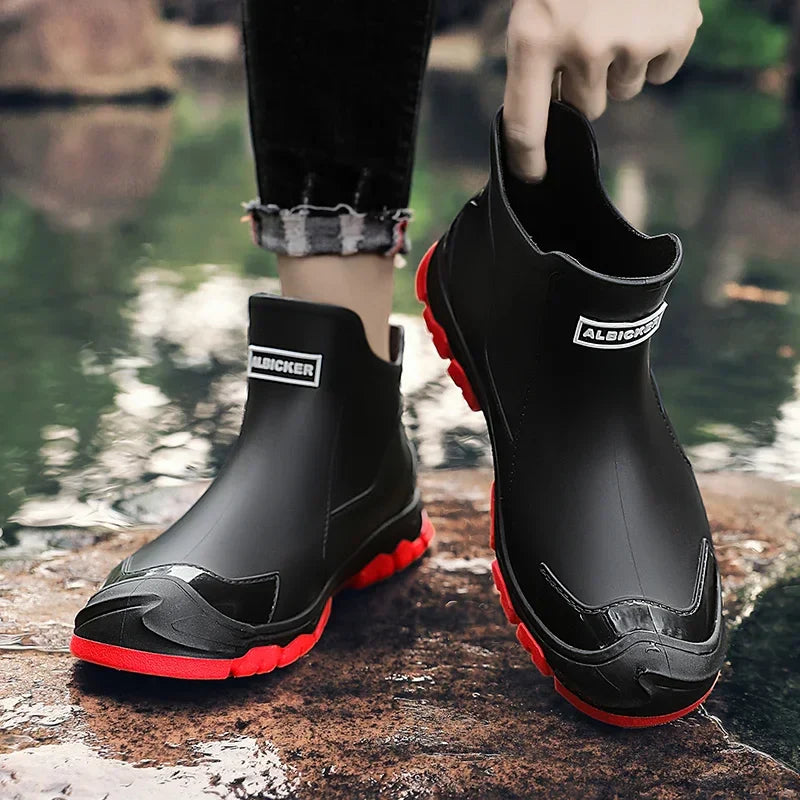 Harlow Men’s Waterproof Winter Boots – Insulated Slip-On Ankle Boots Design