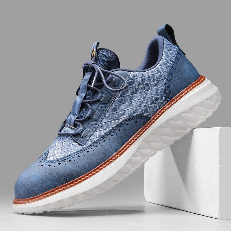 Oslo Men’s Trainers – Genuine Leather with Breathable Lightweight Comfort