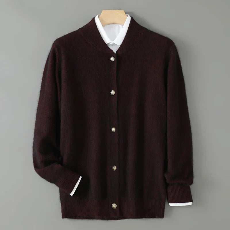 Frostan Men’s Cashmere Cardigan – Lightweight Button-Up Knit