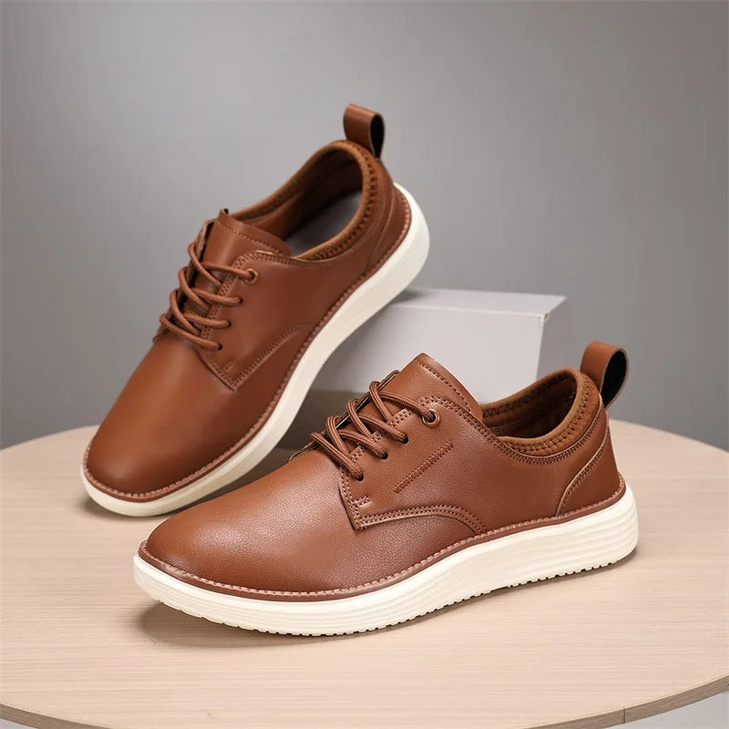 Carson Men’s Shoes – Comfort Cushioned Leather Trainers